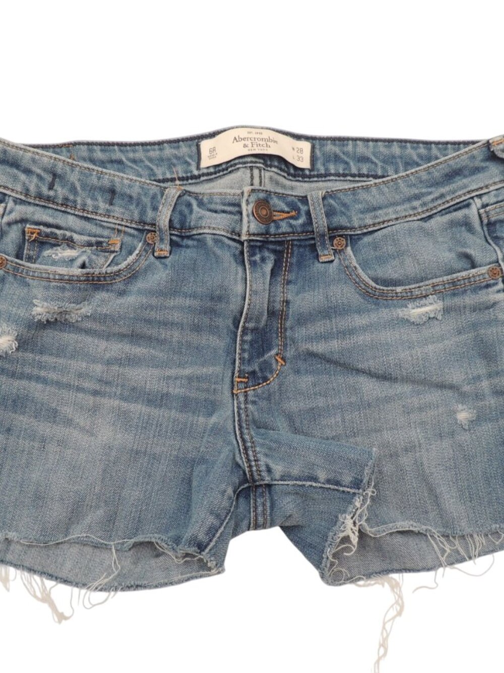 Abercrombie Denim Jean cut offs Womens size 6R